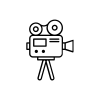 Logo icon of film camera